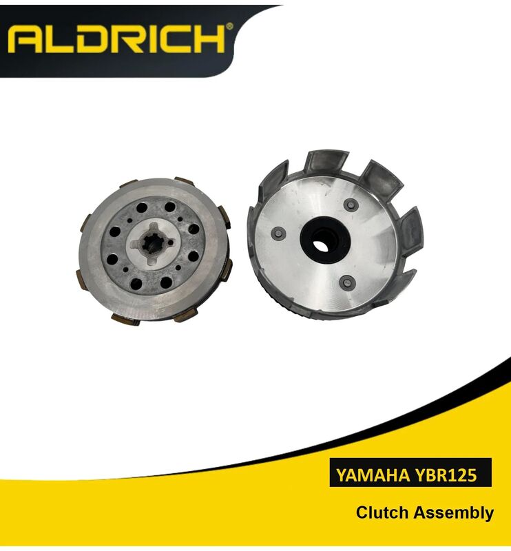 ALDRICH High-Performance Clutch Assembly for Yamaha YBR125 Heavy-Duty 100% OEM Fit Induction-Hardened Steel Precision Shifting