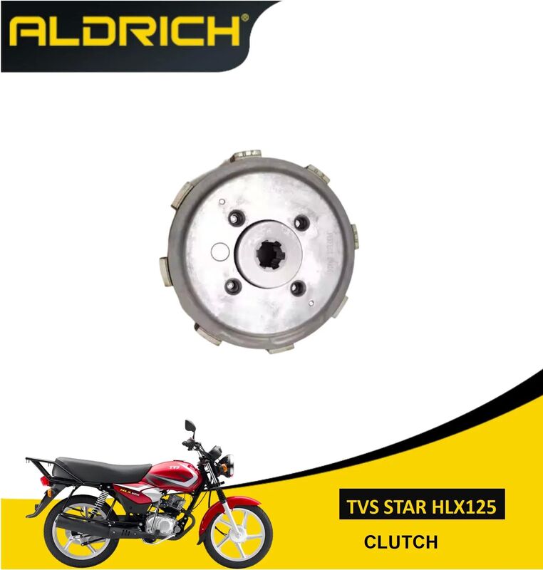 TVS Star HLX 125 Motorcycle Clutch Assembly Engine Spare Parts Aftermarket