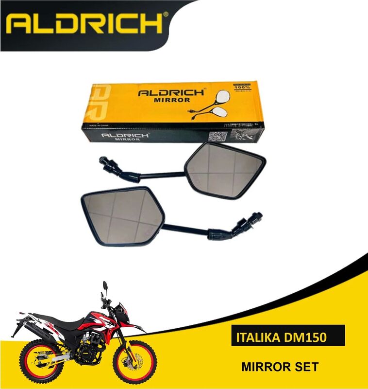 Wide Angle Motorcycle Motorbike Rear View Mirror For Italika Dm150 Dm 200
