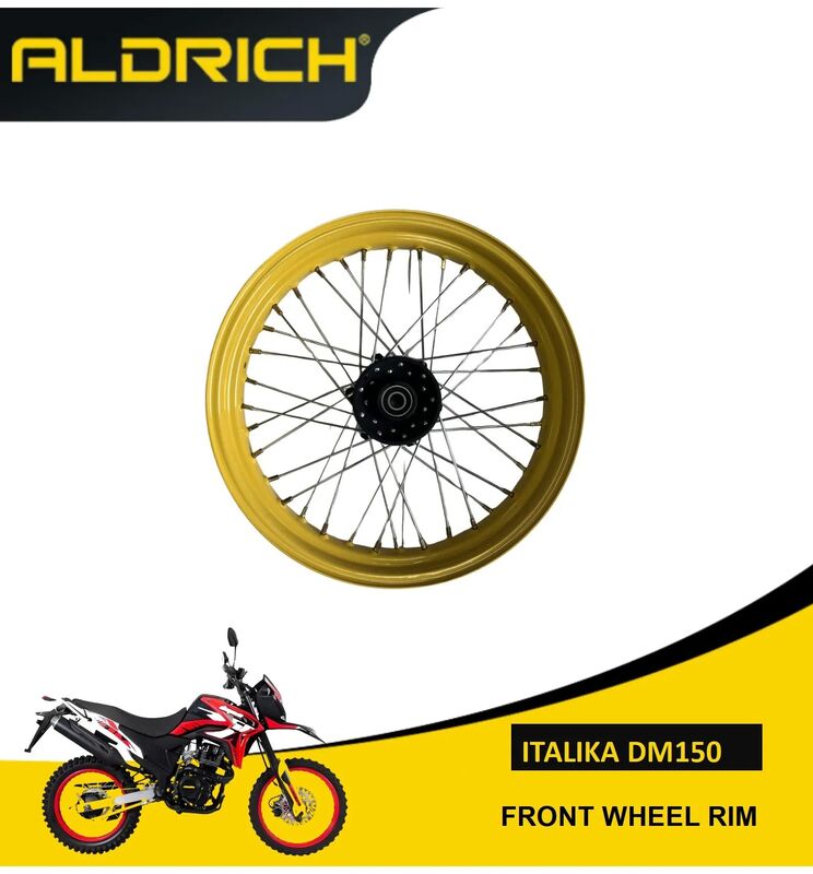 Heavy Duty Aluminum Powder Coat Motorcycle Rims tyre For Italika DM150 Front Rear
