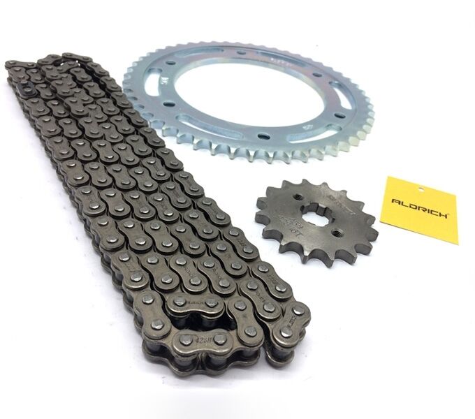High Tensile Steel Motorcycle Chain And Sprocket Kit For Honda NXR 150 BROSS