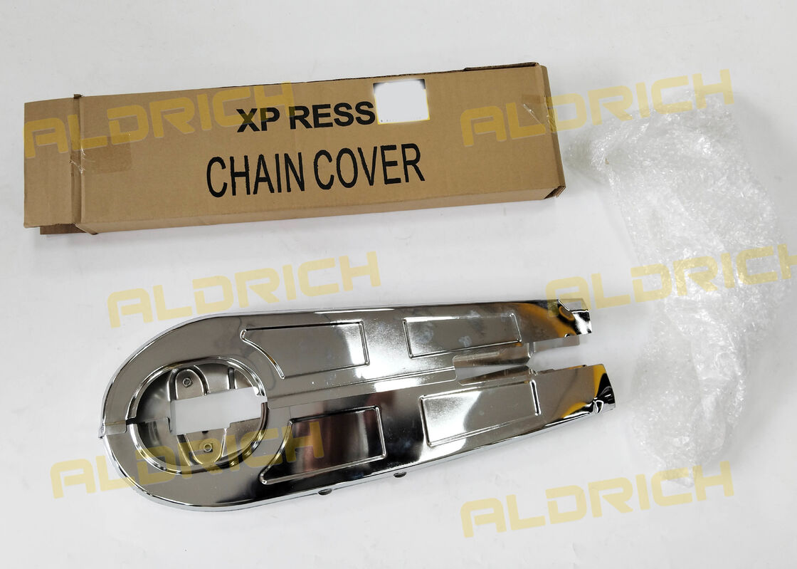 Electroplated Motorcycle Chain Case Durable Iron Chain Cover Comp for HAOJUE XPRESS 125 OEM 61310H17400H000
