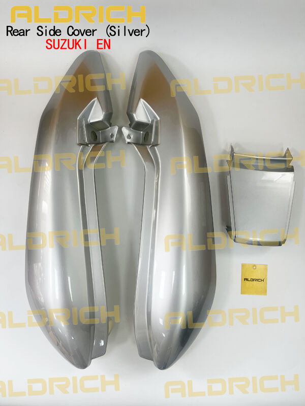 Aldrich Motorcycle Rear Side Cover Set (Tail Fairing / Side Panel) for SUZUKI EN125/EN150 EN Series (Left & Right) - Black / Blue / Silver / Red