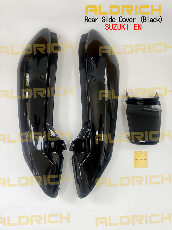 Aldrich Motorcycle Rear Side Cover Set (Tail Fairing / Side Panel) for SUZUKI EN125/EN150 EN Series (Left & Right) - Black / Blue / Silver / Red