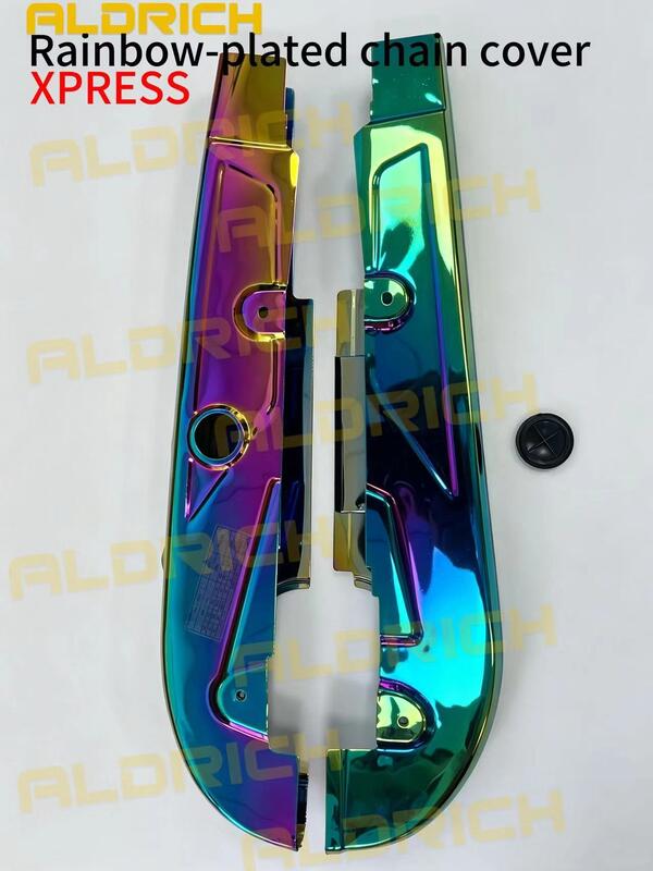 Motorcycle Rainbow-Plated Chain Cover Case for HAOJUE XPRESS 125 OEM 61310H17400H000 ALDRICH