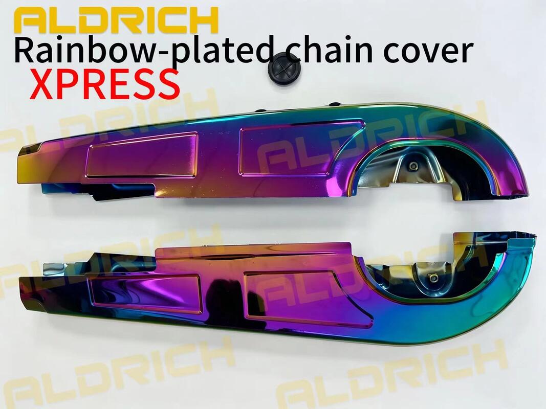 Motorcycle Rainbow-Plated Chain Cover Case for HAOJUE XPRESS 125 OEM 61310H17400H000 ALDRICH