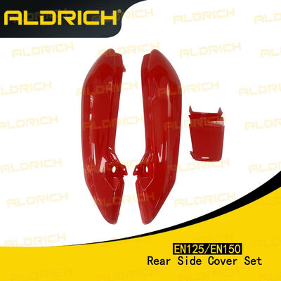 Aldrich Motorcycle Rear Side Cover Set (Tail Fairing / Side Panel) for SUZUKI EN125/EN150 EN Series (Left & Right) - Black / Blue / Silver / Red
